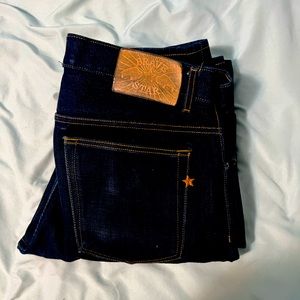 Brave Star selvage denim jeans 36x36 straight cut